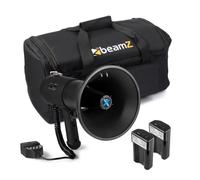 Vonyx MEG075 Pack Mégaphone 75W - avec 2x Batteries Rechargeables Vonyx MRB12 et Sac de Transport