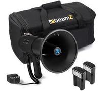 VONYX MEG075 Pack Mégaphone 75W - avec 2X Batteries Rechargeables MRB12 et Sac de Transport, Portée 1,3 km, Micro Main, Bluetooth, Lecteur MP3, Idéal pour Manifestations et Matchs Sportifs