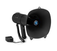 VONYX MEG090 Mégaphone 90W, Idéal pour Manifestations et Matchs Sportifs - Jusqu’à 1,4 km, Micro Main, Bluetooth & Lecteur MP3, Poignée avec Dragonne, Réglage du Volume