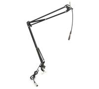 Vonyx Microphone Bras pour table avec câble XLR et pince de fixation - noir