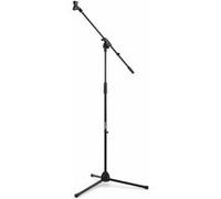 Vonyx MS10 - Pied de microphone noir avec support, réglable à souhait, facile à transporter G