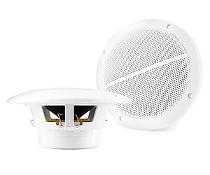 VONYX MSV65 Set de Deux Haut-Parleurs de Plafond 100 Watts 6.5'', Résistant aux Intempéries (IP44), Livré avec câble Haut-Parleur, Idéal pour l'Extérieur ou pour Votre Salle de Bain