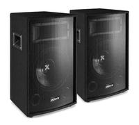 Pack Vonyx SL10 - 2 × Enceintes Passives 10″ (1000 W Max) | Sono DJ Bar & Animation Pro | Haut-parleurs 2-voies avec Poignées et Montage sur Pied