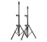 Vonyx Pieds d'enceintes LS02K – Réglables 66–115 cm, Charge max 20 kg, Noir, livrés par paire