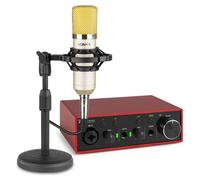 Vonyx Producer Recording Set Doré - Kit Studio USB Complet avec Micro à Condensateur