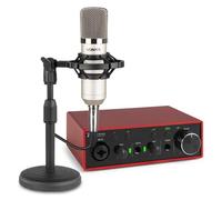 Vonyx Producer Recording Set Gris - Kit Studio Complet Interface USB + Micro à Condensateur