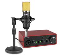 Vonyx Producer Recording Set Noir - Kit Studio Complet Interface USB + Micro à Condensateur | Home-Studio, Streaming & Podcast