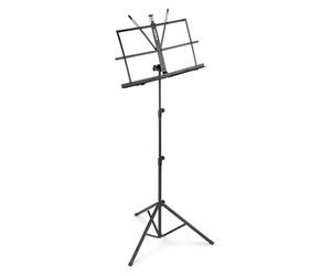 Vonyx Pupitre Pliable, Facile à Transporter, Prend Très peu de Place, Livré avec Étui de Transport, Matériel pour Professionnel, Léger (1,2kg), Dimensions pliée: 54 x 8 x 5cm