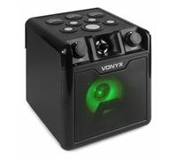 Vonyx SBS50B-DRUM - Ensemble Karaoké Lumineux avec Micro et Pads de Batterie, Utilisation sans Fil, Technologie Bluetooth, Haut-Parleur de 50W, Effets Lumineux LED, Idéal pour Les Enfants