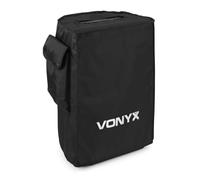 VONYX SC10 - Housse de Protection pour Enceinte 10" VSA avec Compartiment Accessoires | Noir, Nylon résistant pour Transport et Stockage