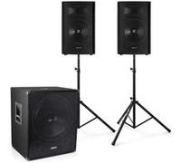 Enceinte Passive 2.1 - Vonyx - SL12 PA Speakerbox - 1600W - Caisson de Basse 1000W - Noir