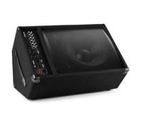 Vonyx SL12SMA Enceinte Retour de Scène Active BT 600 W 12 Pouces Noir | Utilisation au sol ou sur pied, Connexions polyvalentes, Idéale pour les Musiciens, Chanteurs, DJ et Intervenants