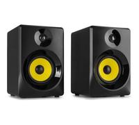 Vonyx SMN50B - Enceintes Monitoring - Paire d’enceintes de studio 5”, puissance 140 Watts