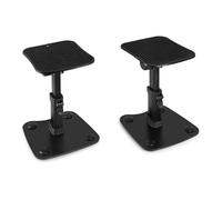 Vonyx SMS30 Supports Enceintes de Monitoring - Hauteur Réglable 23-29,5 cm, Enceinte 8'', Support Antidérapant