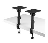 Vonyx SMS32 Supports Enceintes de Monitoring avec Crochet - Hauteur Réglable 23-29,5 cm, Enceinte 8''