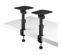 Vonyx SMS32 Supports Enceintes de Monitoring avec Crochet - Hauteur Réglable 23-29,5 cm, Enceinte 8''