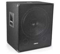 VONYX SMWBA18 Caisson de Basse 1000W - Subwoofer Bi-Amplification 18" - Sorties Amplifiées - Mixage Intégré - Echo Mode - Connectique Speaker - Infra-Grave - Caisson de Basse pour DJ