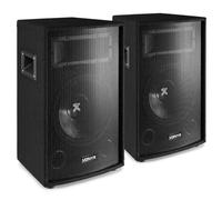 VONYX Speakers SL12 speakerset - Set Van twee 12 Boxen Van 600W voor Disco feestjes en DJ's - Setvermogen 1200W maximaal