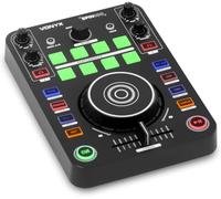 Vonyx Spin100 Controleur DJ MIDI 2 Canaux avec VirtualDJ LE | Mix Créatif avec 8 Pads, Prise en Main Facile, Format Compact, Plusieurs Fonctionnalités de DJ, Idéal pour Apprendre le Mix