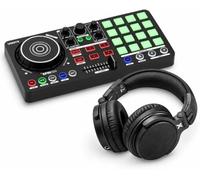 Vonyx Spin120 Controleur DJ MIDI avec VirtualDJ LE et Casque DJ | Préécoute Facile, Mix Créatif avec 16 Pads, Format Compact, Plusieurs Fonctionnalités de DJ, Idéal pour Apprendre le Mix
