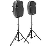 VONYX SPJ-1000A Ensemble d'Enceintes 10" avec Pieds - Un Kit Idéal pour Animer Vos Soirées