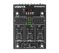 SkyTec Table de mixage STM-2270 4 canaux Bluetooth USB SD MP3 FX