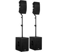 Vonyx VX922 - Système Sono Line Array 2.2 avec Subwoofers 12"" - 1600W - Pack Enceintes DJ Complet