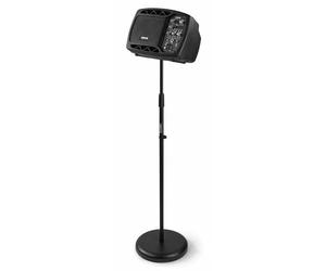 Vonyx V205B Moniteur de scène - Haut-parleur actif de 5", connexion sans fil Bluetooth, port USB, entrée micro/guitare, compact et léger, adapté pour montage sur support (support inclus)