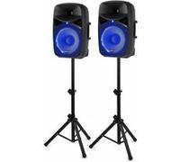 Vonyx Pack d'enceintes actives VCH122A 12" (30 cm) Bluetooth USB SD MP3 800W