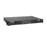 Vonyx VDA500 Amplificateur Professionnel 2x 250W Classe D - Noir, Entrée Stéréo, Entrée 6,35mm, XLR, Sorties Speakon NL-4, VU-mètre, Idéal pour une Utilisation Fixe ou Mobile en Studios, Discothèques