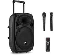 Vonyx Verve38 Enceinte Sono Portable 800W, Enceinte Bluetooth Puissante Noir