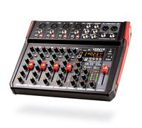 Vonyx Console de mixage VM-KG08 8 canaux Bluetooth MP3 USB Processeur de son Écran LED