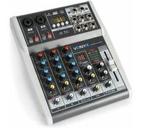 Vonyx VMM-K402 - Console de Mixage, 4 canaux Gris G