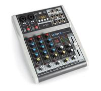 Vonyx Table de mixage VMM-K402 4 canaux, DSP, USB, Bluetooth, 2x Mic/Ligne, sortie casque