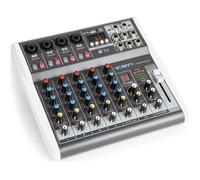 Vonyx VMM-K602 table de mixage - 6 canaux, technologie sans fil Bluetooth, USB, égaliseur, idéal pour des applications chants et DJ