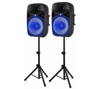 Vonyx Vch152A kit d'enceintes actives de 1000 W 15" (38 cm) USB/SD-Port MP3 BT