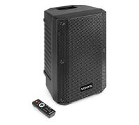 VONYX VSA08BT Enceinte Active Amplifiée Bluetooth 5.0-250 Watts, Woofer 8 Pouces, Montage sur Pied, Lecteur MP3, Affichage LCD, Idéal pour Les DJs Mobiles et pour Animer Vos Soirées