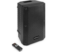 VONYX VSA08BT Enceinte Active Amplifiée Bluetooth 5.0-250 Watts, Woofer 8 Pouces, Montage sur Pied, Lecteur MP3, Affichage LCD, Idéal pour Les DJs Mobiles et pour Animer Vos Soirées