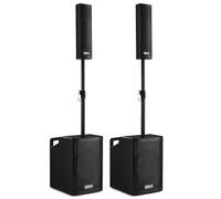 VONYX VX1050BT - Système de Son Triphonique 2.2 avec Micro, Puissance de 1150W, Idéal pour Soirées et Evènements, BT/MP3/SD/USB/AUX, Prêt à l'emploi, se Range Facilement