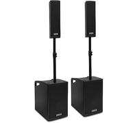 VONYX VX1050BT - Système de Son Triphonique 2.2 avec Micro, Puissance de 1150W, Idéal pour Soirées et Evènements, BT/MP3/SD/USB/AUX, Prêt à l'emploi, se Range Facilement