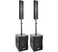 VONYX VX1200 Kit Sono DJ - Système Audio 2.2 Actif - 1500W, Idéal pour Animer Vos Soirées