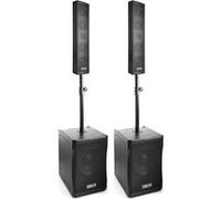 VONYX VX1200 Kit Sono DJ - Système Audio 2.2 Actif - 1500W, Idéal pour Animer Vos Soirées