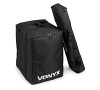 VONYX VX808BAG Housses de Transport pour Enceinte Colonne VX808, Set de Protection Nylon Résistant