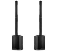 VONYX VX822 - Pack de 2 Enceintes Colonnes Actives 1800W avec BT sans Fil et TWS, Caisson 12" et 8 Haut-Parleurs 3", DSP avec Préréglages, Entrées XLR Jack RCA, Écran LCD, Idéale pour DJ