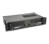 Vonyx VXA-1200 Amplificateur Professionnel, 2x 600 Watts, Connexion en Pont Noir G