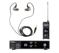 Vonyx WES15 Système In-Ear UHF 16 Canaux avec Récepteur Rack 19"