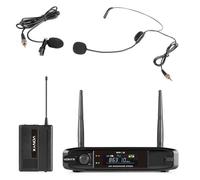 Vonyx WM42B Micro-Casque Sans Fil UHF avec Émetteur Ceinture
