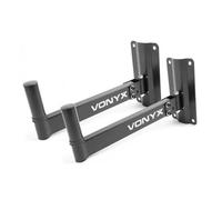 Vonyx WMS-02 Set 2 supports muraux de fixation filetage 35 mm charge 25 kg