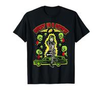 Voodoo Creepers, Fille Gothique Sexy excitée dans Un corbillard T-Shirt
