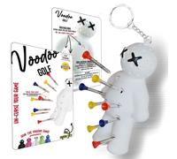Voodoo Golf Porte-tee-balle | Porte-clés fantaisie pour sac | Cadeaux pour homme | Convient aux tees de 8,9 cm, 2 3/4, 3,5 cm, blanc, Small